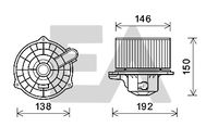 EACLIMA 42A28026 - Motor eléctrico, ventilador habitáculo