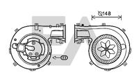 EACLIMA 42A54006 - Motor eléctrico, ventilador habitáculo