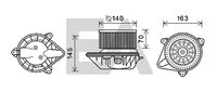 EACLIMA 42A55007 - Motor eléctrico, ventilador habitáculo