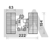 EACLIMA 42A50027 - Motor eléctrico, ventilador habitáculo