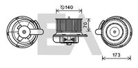 EACLIMA 42A45001 - Motor eléctrico, ventilador habitáculo