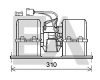 EACLIMA 42A76002 - Motor eléctrico, ventilador habitáculo