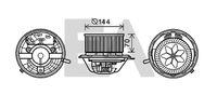 EACLIMA 42A50006 - Motor eléctrico, ventilador habitáculo