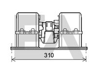 EACLIMA 42A76001 - Motor eléctrico, ventilador habitáculo