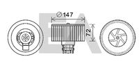 EACLIMA 42A60026 - Motor eléctrico, ventilador habitáculo