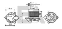 EACLIMA 42A60012 - Motor eléctrico, ventilador habitáculo