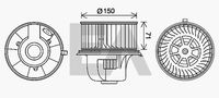 EACLIMA 42A77013 - Motor eléctrico, ventilador habitáculo