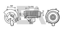 EACLIMA 42A54022 - Motor eléctrico, ventilador habitáculo