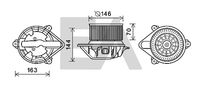 EACLIMA 42A60008 - Motor eléctrico, ventilador habitáculo