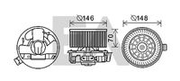 EACLIMA 42A60007 - Motor eléctrico, ventilador habitáculo