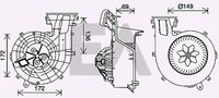 EACLIMA 42A54026 - Motor eléctrico, ventilador habitáculo