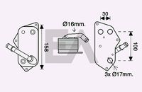 EACLIMA 37G07021 - Radiador de aceite, aceite motor