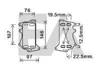 EACLIMA 37G07016 - Radiador de aceite, aceite motor