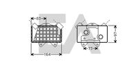 EACLIMA 37G50008 - Radiador de aceite, aceite motor