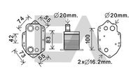 EACLIMA 37G07017 - Radiador de aceite, aceite motor