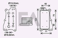 EACLIMA 37G50033 - Radiador de aceite, aceite motor