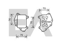 EACLIMA 37G55004 - Radiador de aceite, aceite motor