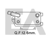 EACLIMA 37G78008 - Radiador de aceite, aceite motor