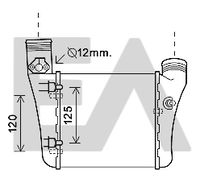 EACLIMA 36A02046 - Radiador de aire de admisión