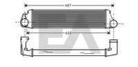 EACLIMA 36A07002 - Radiador de aire de admisión