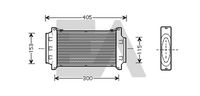 EACLIMA 36A07025 - Radiador de aire de admisión