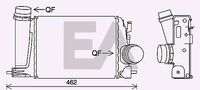 EACLIMA 36A18006 - Radiador de aire de admisión