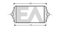 EACLIMA 36A10003 - Radiador de aire de admisión