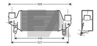 EACLIMA 36A22007 - Radiador de aire de admisión