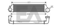 EACLIMA 36A07005 - Radiador de aire de admisión