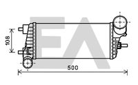 EACLIMA 36A22016 - Radiador de aire de admisión