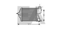 EACLIMA 36A25022 - Radiador de aire de admisión