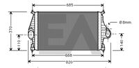 EACLIMA 36A10001 - Radiador de aire de admisión