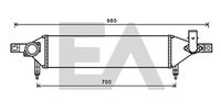 EACLIMA 36A18003 - Radiador de aire de admisión