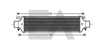 EACLIMA 36A40002 - Radiador de aire de admisión