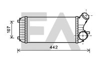 EACLIMA 36A22002 - Radiador de aire de admisión