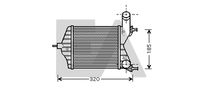 EACLIMA 36A25021 - Radiador de aire de admisión