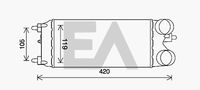 EACLIMA 36A22005 - Radiador de aire de admisión