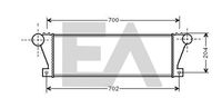 EACLIMA 36A30004 - Radiador de aire de admisión