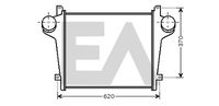 EACLIMA 36A30011 - Radiador de aire de admisión