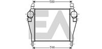 EACLIMA 36A30014 - Radiador de aire de admisión