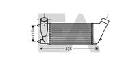 EACLIMA 36A55025 - Radiador de aire de admisión