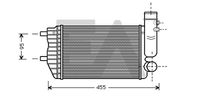 EACLIMA 36A55001 - Radiador de aire de admisión