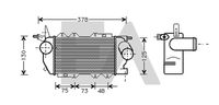 EACLIMA 36A54005 - Radiador de aire de admisión