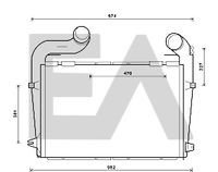 EACLIMA 36A63003 - Radiador de aire de admisión