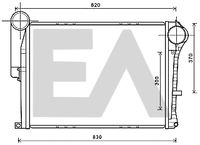 EACLIMA 36A59018 - Radiador de aire de admisión