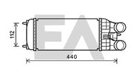 EACLIMA 36A55028 - Radiador de aire de admisión