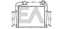 EACLIMA 36A63002 - Radiador de aire de admisión