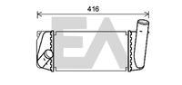 EACLIMA 36A71006 - Diámetro de entrada 1 [mm]: 46<br>Diámetro de salida 1 [mm]: 36<br>Tipo radiador: Aletas refrigeración soldadas<br>Calidad: Premium<br>Restricción de fabricante: DENSO<br>Material: Aluminio<br>Longitud de red [mm]: 275<br>Ancho de red [mm]: 130<br>Profundidad de red [mm]: 64<br>