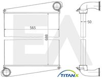 EACLIMA 36A76007T - Radiador de aire de admisión