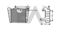 EACLIMA 36A77020 - Diámetro de entrada 1 [mm]: 62<br>Diámetro de salida 1 [mm]: 62<br>Tipo radiador: Aletas refrigeración soldadas<br>Técnica conexión: Conexi�n r�pida<br>Calidad: ALTERNATIVO<br>Restricción de fabricante: VALEO<br>Material: Aluminio<br>Material: Plástico<br>Longitud de red [mm]: 185<br>Ancho de red [mm]: 187<br>Profundidad de red [mm]: 64<br>